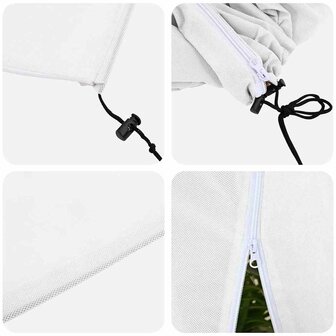 Plantenbeschermhoes 5 pcs Wit 1,55 x 1,55 m 9