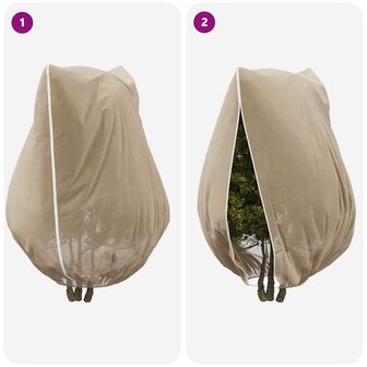 Plantenbeschermhoes Beige 2,4 x 2 m 9