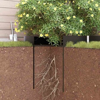 Worteldoek Zwart 0,7 x 3 m Polyetheen 8