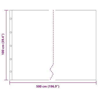 Worteldoek Zwart 1 x 5 m Polyetheen 9