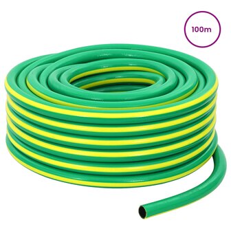 Tuinslang 5-Lags Groen en Geel 3 / 4&amp;apos;&amp;apos; 100 m PVC 2