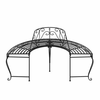 Boombank halfrond &Oslash;160 cm staal zwart 5