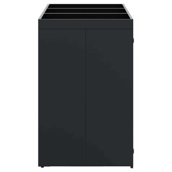 Containerberging voor 3 bakken Zwart 204 x 77,5 x 121,5 cm 8