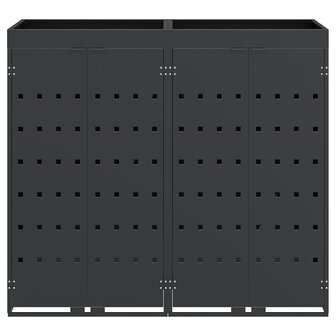 Containerberging voor 2 bakken Antraciet 136 x 77,5 x 121,5 cm 7