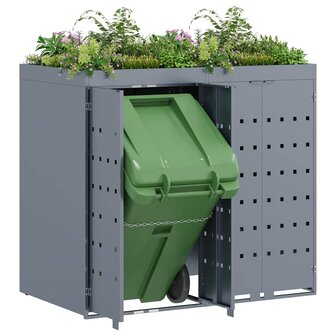 Containerberging voor 2 bakken Lichtgrijs 3