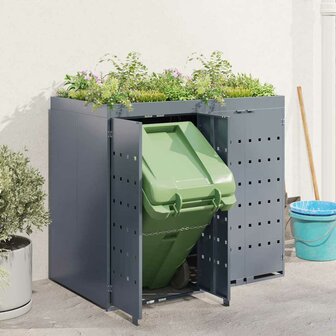 Containerberging voor 2 bakken Lichtgrijs 4