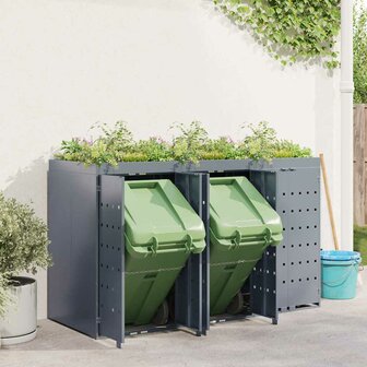 Containerberging voor 3 bakken Lichtgrijs 4