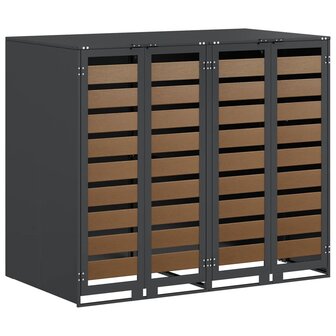 Containerberging voor 3 bakken Antraciet 340 x 77.5 x 115.5 cm 2