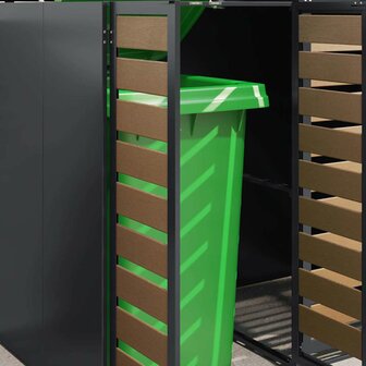 Containerberging voor 3 bakken Antraciet 340 x 77.5 x 115.5 cm 5