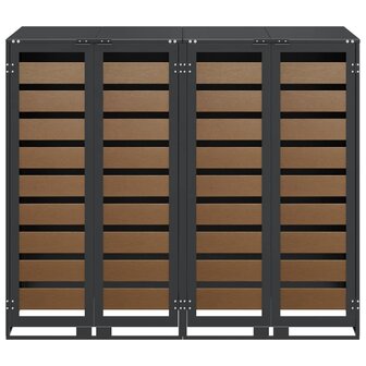 Containerberging voor 3 bakken Antraciet 340 x 77.5 x 115.5 cm 7