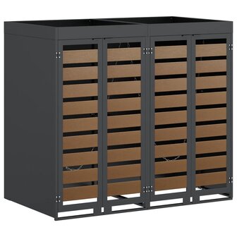 Containerberging voor 3 bakken Antraciet 340 x 77.5 x 115.5 cm 2
