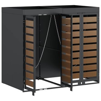 Containerberging voor 3 bakken Antraciet 340 x 77.5 x 115.5 cm 6