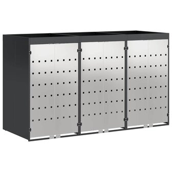 Containerberging voor 3 bakken Antraciet 340 x 77.5 x 115.5 cm 2