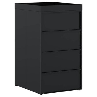 Containerberging met Plantenbakdak voor Enkel 240L Bak Zwart 8