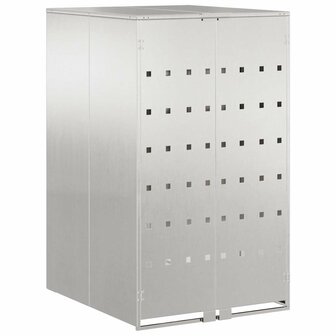 Afvalcontaineropslag met gasliftdeksel voor 240L container 2