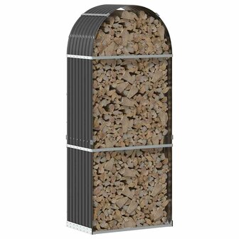 Houthouder Antraciet 80x45x190 cm Gegalvaniseerd Staal 3