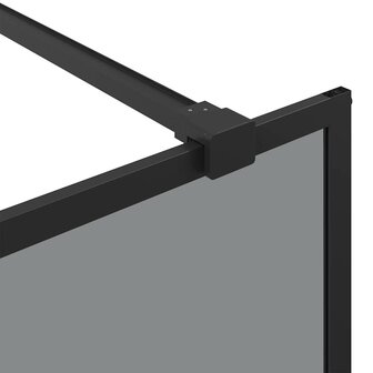 Inloopdouchewand Zwart 80 x 195 cm gehard glas 7