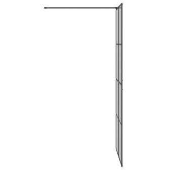 Inloopdouchewand Zwart 90 x 195 cm gehard glas 5