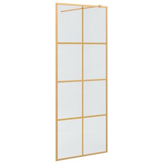 Inloopdouchewand Goud 80 x 195 cm gehard glas 2