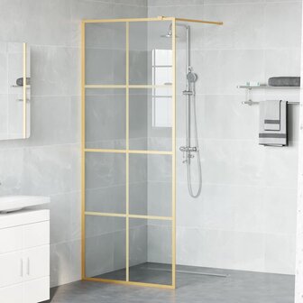 Inloopdouchewand Goud 80 x 195 cm gehard glas 3