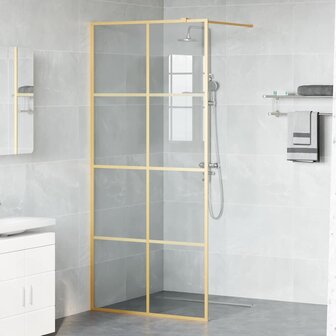 Inloopdouchewand Goud 90 x 195 cm gehard glas 3