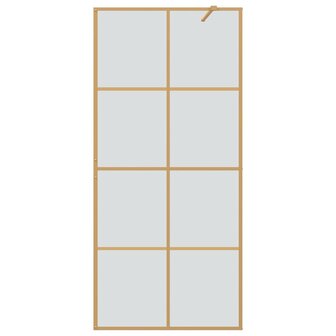 Inloopdouchewand Goud 90 x 195 cm gehard glas 4