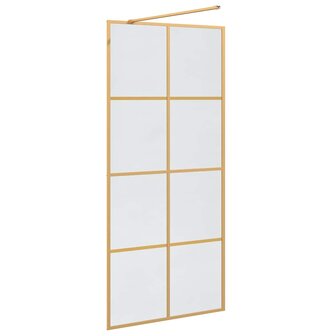 Inloopdouchewand Goud 90 x 195 cm gehard glas 6