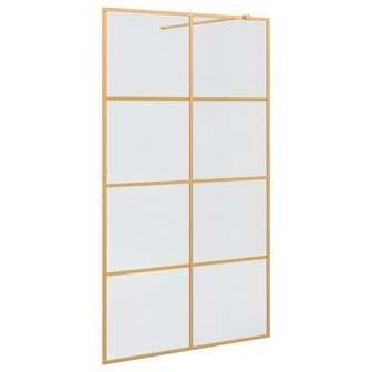 Inloopdouchewand Goud 115 x 195 cm gehard glas 2