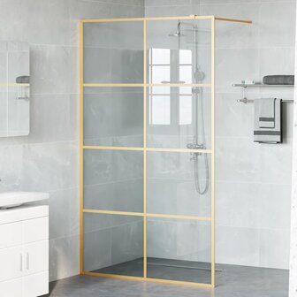 Inloopdouchewand Goud 115 x 195 cm gehard glas 3