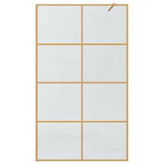 Inloopdouchewand Goud 115 x 195 cm gehard glas 4