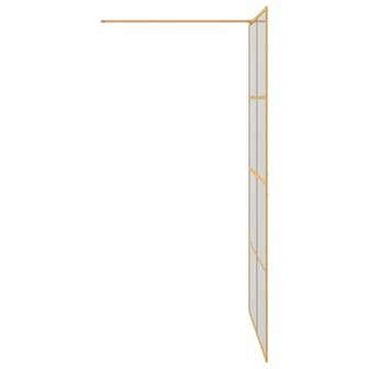 Inloopdouchewand Goud 115 x 195 cm gehard glas 5