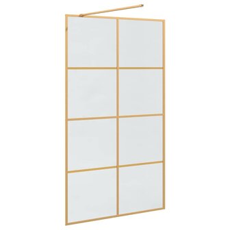 Inloopdouchewand Goud 115 x 195 cm gehard glas 6
