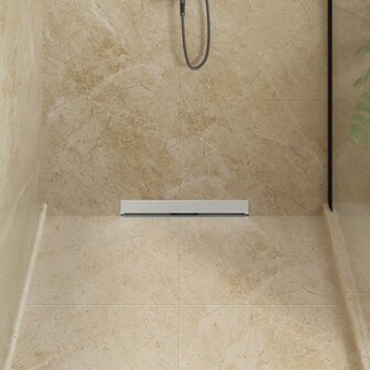 Wandgemonteerde Douche Afvoer Zilver 50 cm Roestvrij staal 304 3