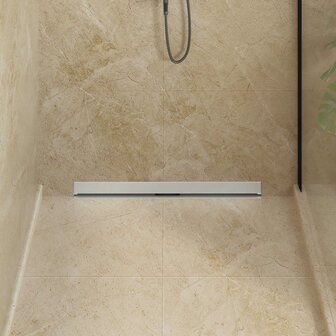 Wandgemonteerde Douche Afvoer Zilver 80 cm Roestvrij staal 304 3