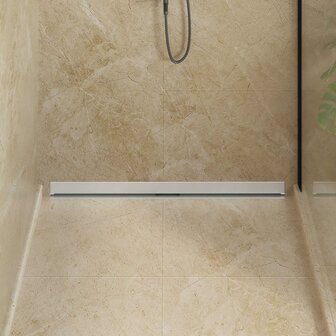 Wandgemonteerde Douche Afvoer Zilver 100 cm Roestvrij staal 304 3