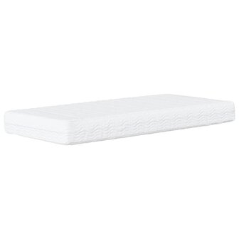 Bed met matras "Dover" kunstleer zwart en wit 80x200 cm 5