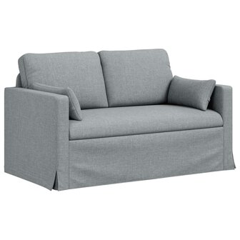 Bankstel 2 pcs Lichtgrijs 139 x 78 x 80 cm Stof 5