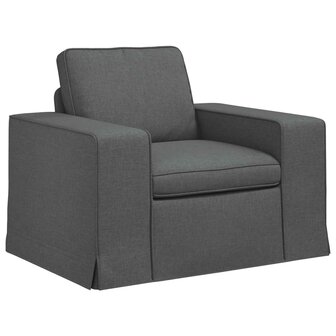Bankstel 2 pcs Donkergrijs 182 x 80 x 82 cm Stof 4