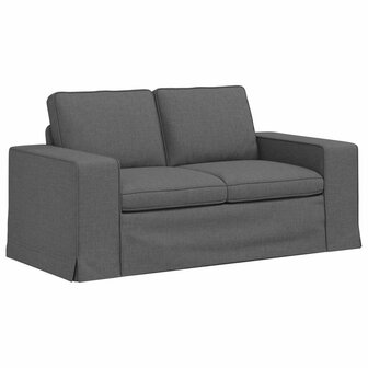 Bankstel 2 pcs Donkergrijs 182 x 80 x 82 cm Stof 5