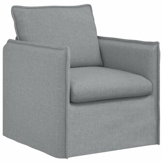Bankstel 2 pcs Lichtgrijs 136 x 82 x 85 cm Stof 4