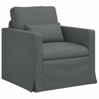 Bankstel 2 pcs Donkergrijs 158 x 78 x 80 cm Stof 4