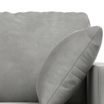 Bankstel 2 pcs Lichtgrijs 158 x 78 x 80 cm Fluweel 6