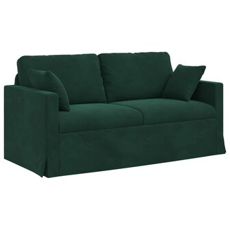 Bankstel 2 pcs Donkergroen 158 x 78 x 80 cm Fluweel 5