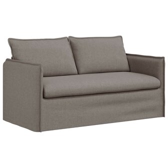 Bankstel 2 pcs Taupe 196 x 82 x 85 cm Stof 5