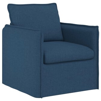 Bankstel 2 pcs Blauw 196 x 82 x 85 cm Stof 4