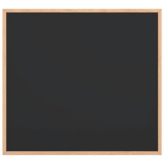 Krijtbord met massief grenenhouten frame zwart 60x55 cm 3