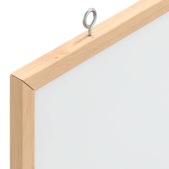Magnetisch whiteboard met massief grenenhouten frame 40x40 cm 6