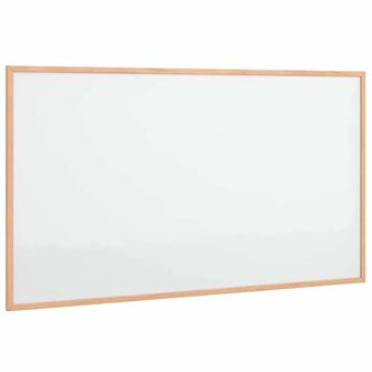 Magnetisch whiteboard met massief grenenhouten frame 100x55 cm 2