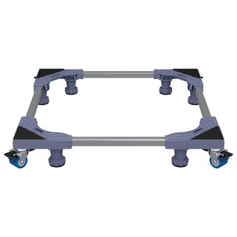 Wasmachineverhoger  Grijs 66 x 66 x 12 cm Roestvrij staal 6