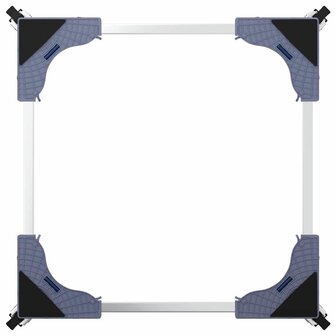 Wasmachineverhoger  Grijs 66 x 66 x 12 cm Roestvrij staal 7